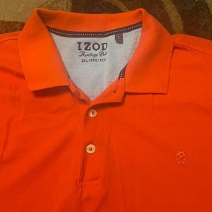 Men Izod 3xl orange polo shirt